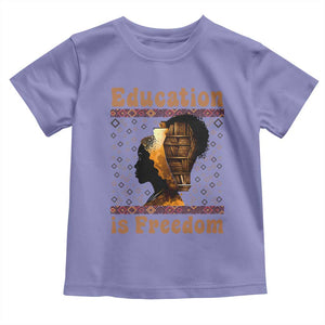 Education Is Freedom Toddler T Shirt Black History Women Teacher Gift TS12 Violet Print Your Wear