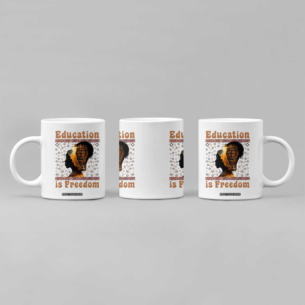 Education Is Freedom Coffee Mug Black History Women Teacher Gift TS12 Print Your Wear