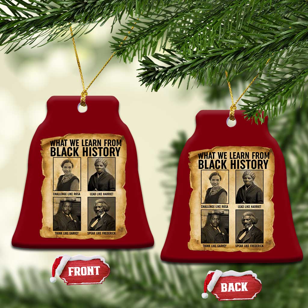 What We Learn From Black History Ceramic Ornament Vintage African American Leaders TS12 Print Your Wear