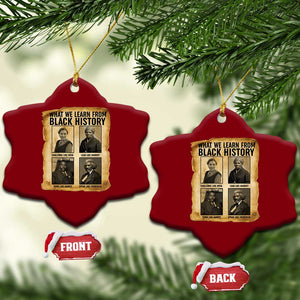 What We Learn From Black History Ceramic Ornament Vintage African American Leaders TS12 Print Your Wear
