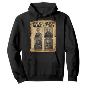 What We Learn From Black History Hoodie Vintage African American Leaders TS12 Black Print Your Wear