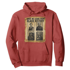 What We Learn From Black History Hoodie Vintage African American Leaders TS12 Red Print Your Wear