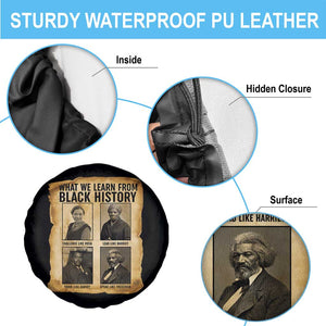 What We Learn From Black History Spare Tire Cover Vintage African American Leaders TS12 Print Your Wear