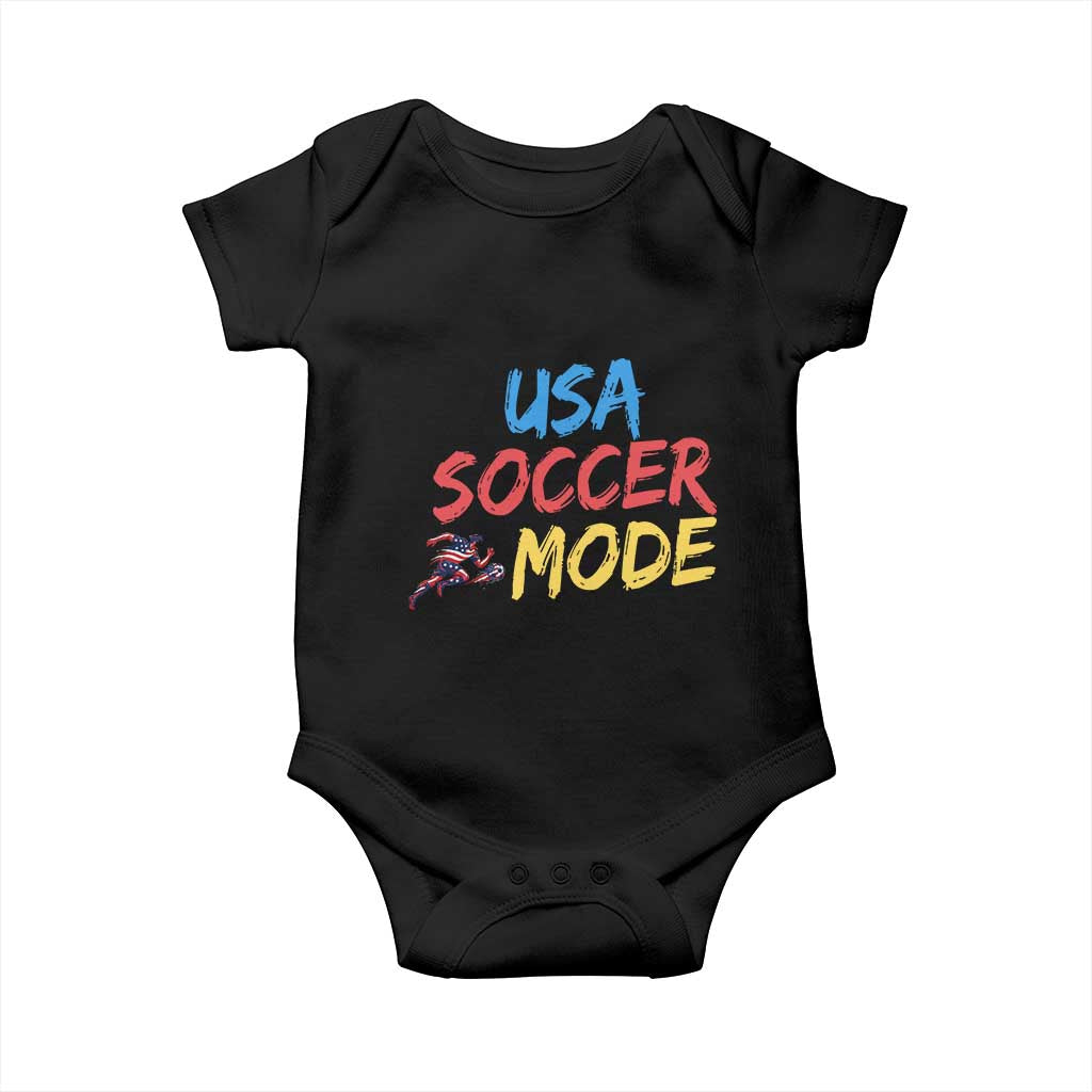 USA Soccer Mode Baby Onesie United States Team Pride TS12 Black Print Your Wear