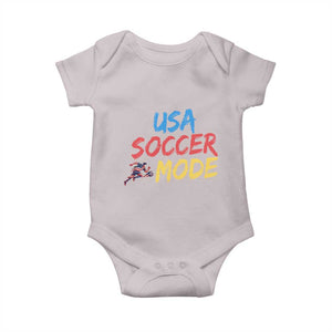 USA Soccer Mode Baby Onesie United States Team Pride TS12 Ice Gray Print Your Wear