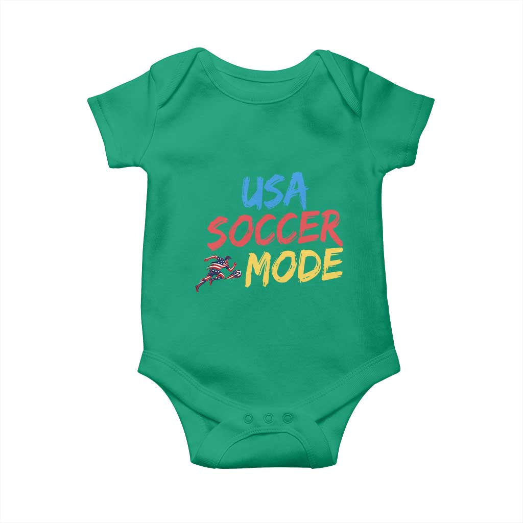 USA Soccer Mode Baby Onesie United States Team Pride TS12 Irish Green Print Your Wear
