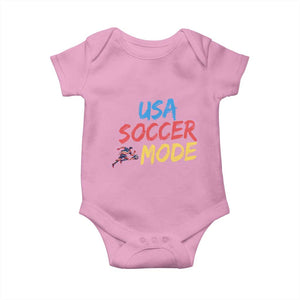USA Soccer Mode Baby Onesie United States Team Pride TS12 Light Pink Print Your Wear