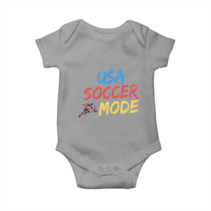 USA Soccer Mode Baby Onesie United States Team Pride TS12 Sport Gray Print Your Wear