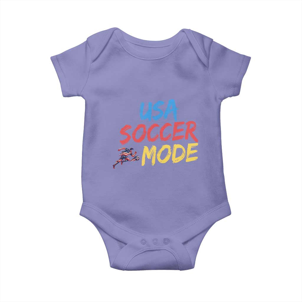 USA Soccer Mode Baby Onesie United States Team Pride TS12 Violet Print Your Wear