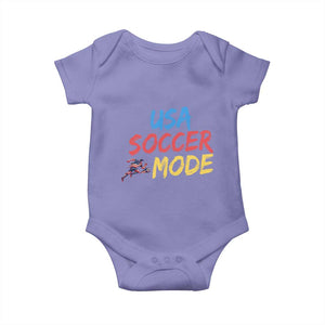USA Soccer Mode Baby Onesie United States Team Pride TS12 Violet Print Your Wear