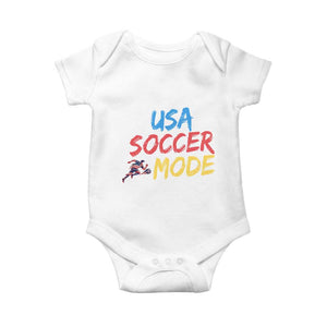 USA Soccer Mode Baby Onesie United States Team Pride TS12 White Print Your Wear