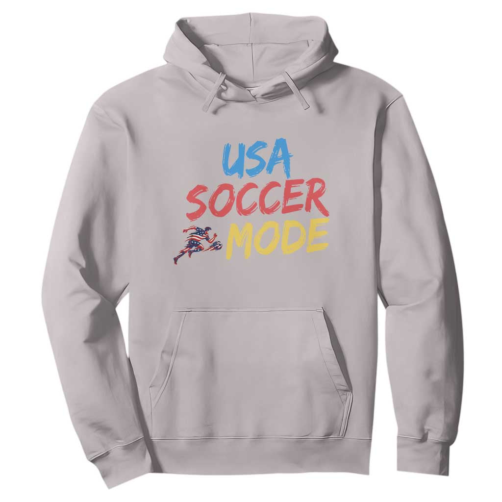 USA Soccer Mode Hoodie United States Team Pride TS12 Ice Gray Print Your Wear
