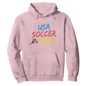 USA Soccer Mode Hoodie United States Team Pride TS12 Light Pink Print Your Wear