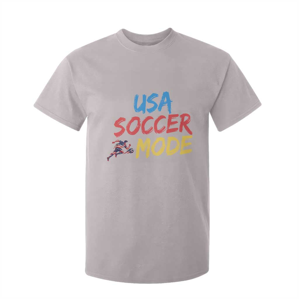 USA Soccer Mode T Shirt For Kid United States Team Pride TS12 Ice Gray Print Your Wear