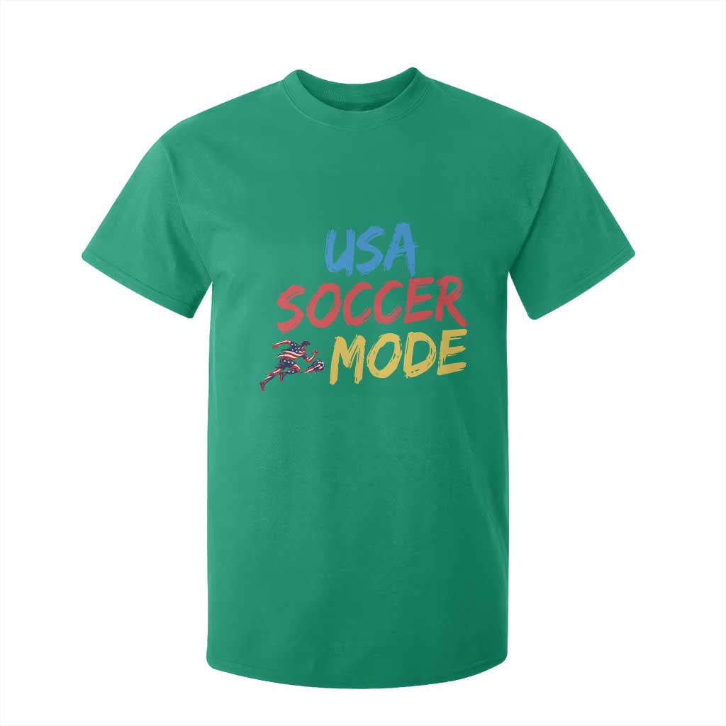 USA Soccer Mode T Shirt For Kid United States Team Pride TS12 Irish Green Print Your Wear