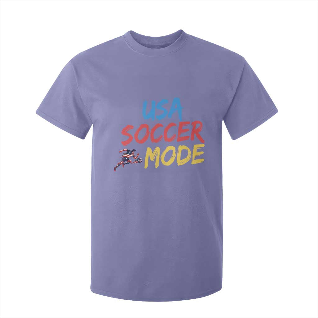 USA Soccer Mode T Shirt For Kid United States Team Pride TS12 Violet Print Your Wear