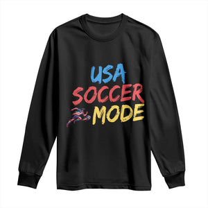 USA Soccer Mode Long Sleeve Shirt United States Team Pride TS12 Black Print Your Wear