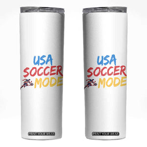 USA Soccer Mode Skinny Tumbler United States Team Pride TS12 White Print Your Wear