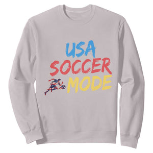 USA Soccer Mode Sweatshirt United States Team Pride TS12 Ice Gray Print Your Wear