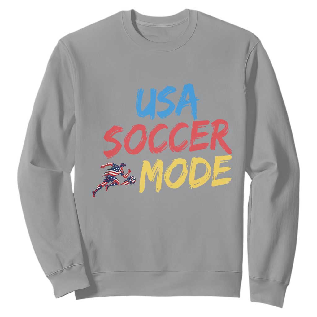 USA Soccer Mode Sweatshirt United States Team Pride TS12 Sport Gray Print Your Wear