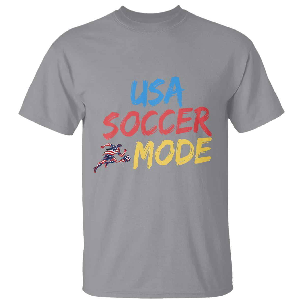 USA Soccer Mode T Shirt United States Team Pride TS12 Sport Gray Print Your Wear