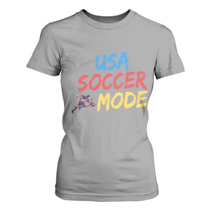 USA Soccer Mode T Shirt For Women United States Team Pride TS12 Sport Gray Print Your Wear