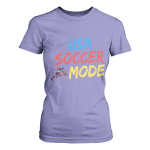 USA Soccer Mode T Shirt For Women United States Team Pride TS12 Violet Print Your Wear