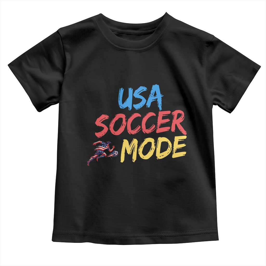 USA Soccer Mode Toddler T Shirt United States Team Pride TS12 Black Print Your Wear