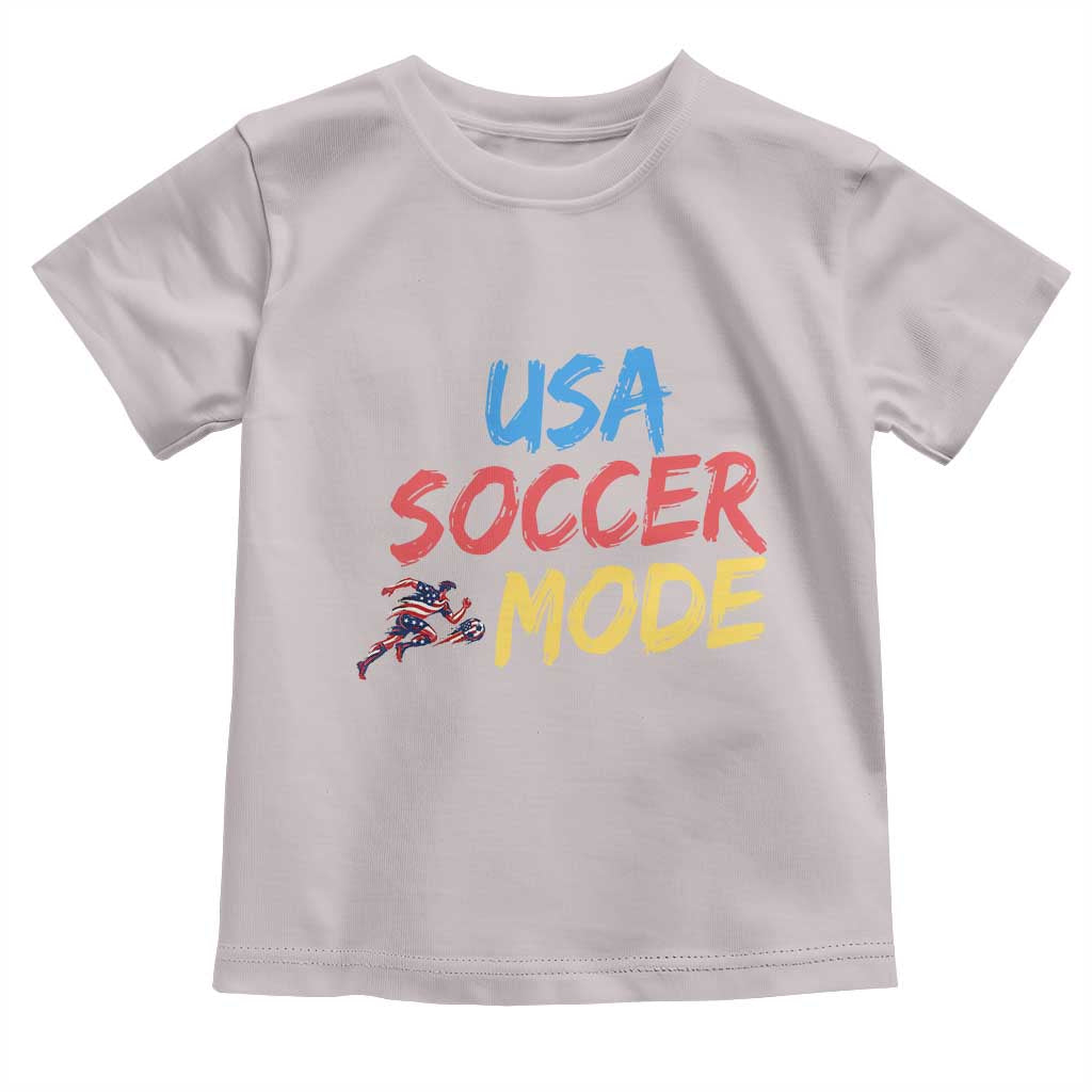 USA Soccer Mode Toddler T Shirt United States Team Pride TS12 Ice Gray Print Your Wear