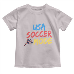 USA Soccer Mode Toddler T Shirt United States Team Pride TS12 Ice Gray Print Your Wear