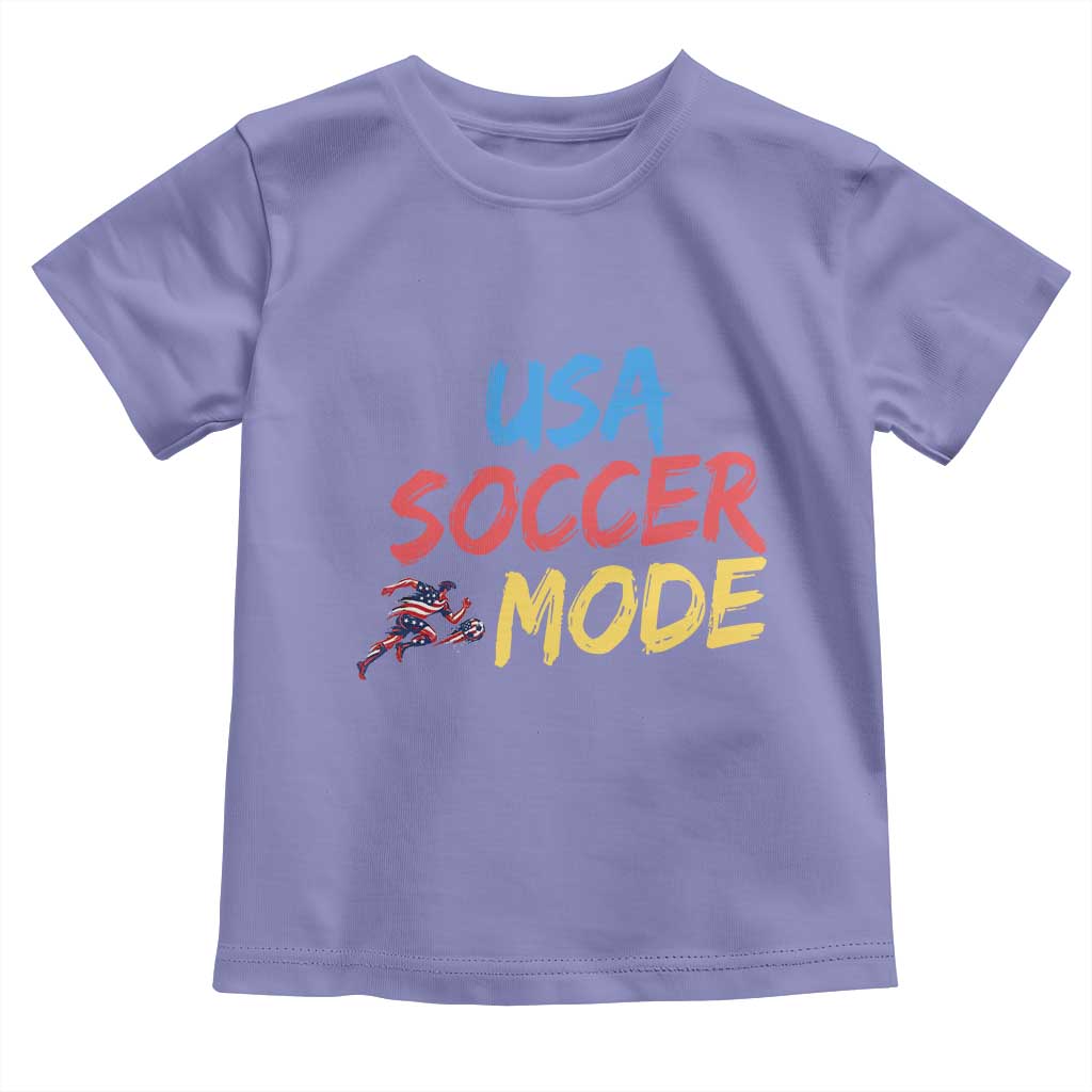 USA Soccer Mode Toddler T Shirt United States Team Pride TS12 Violet Print Your Wear