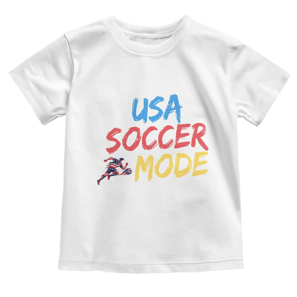 USA Soccer Mode Toddler T Shirt United States Team Pride TS12 White Print Your Wear