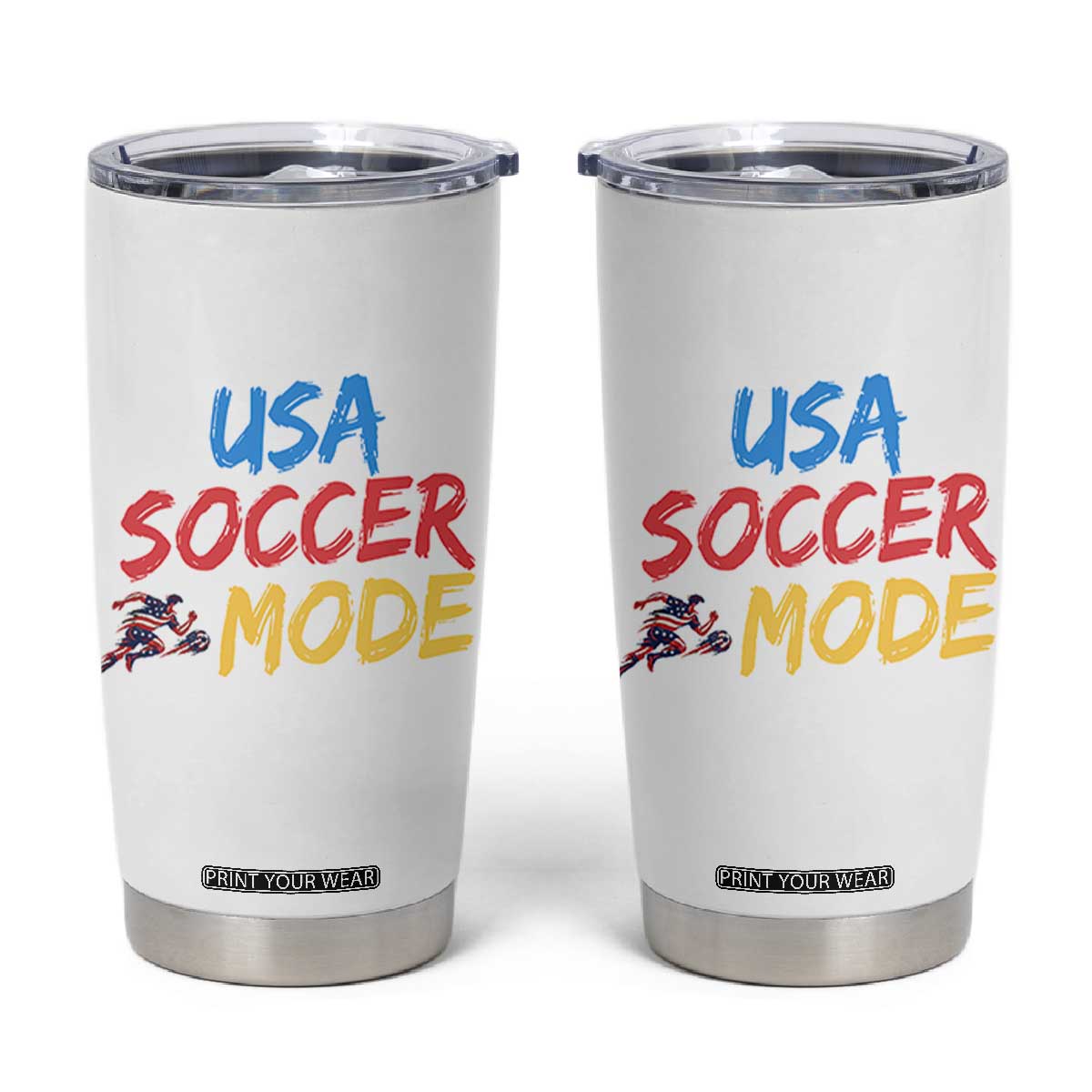 USA Soccer Mode Tumbler Cup United States Team Pride TS12 White Print Your Wear