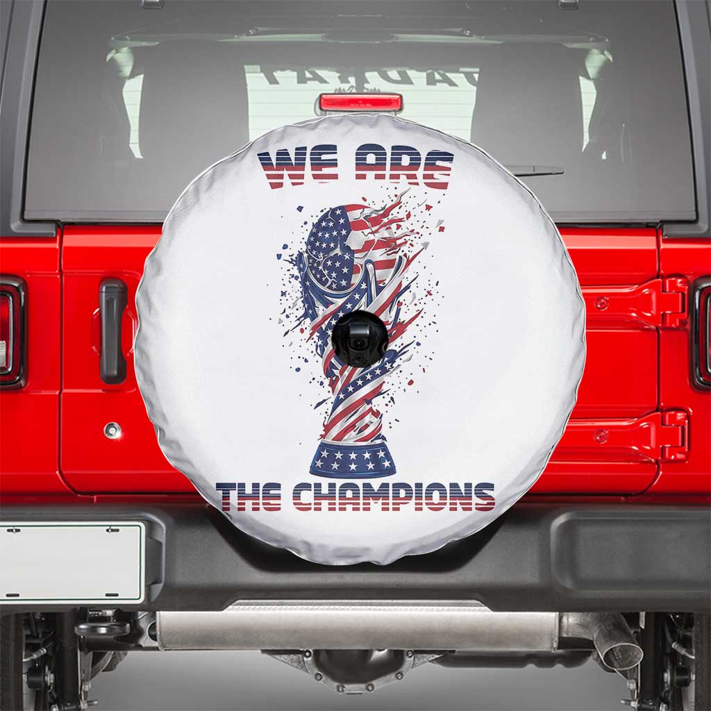 We Are Champions Spare Tire Cover USA Soccer Lover Gift TS12 Black Print Your Wear