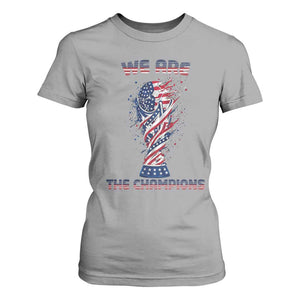 We Are Champions T Shirt For Women USA Soccer Lover Gift TS12 Sport Gray Print Your Wear