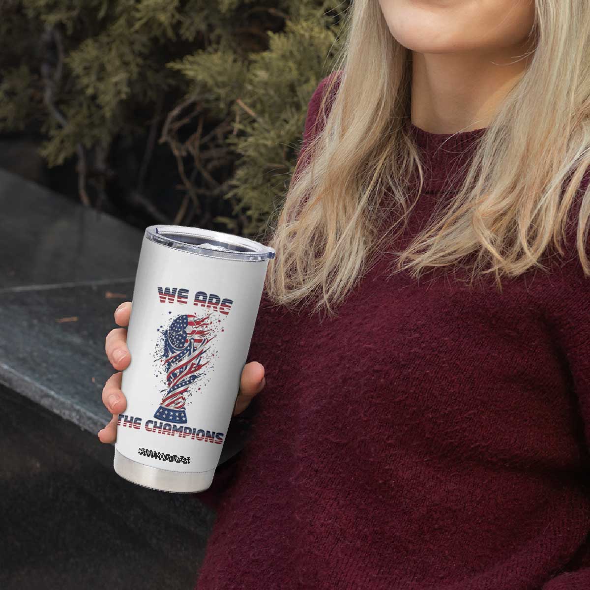 We Are Champions Tumbler Cup USA Soccer Lover Gift TS12 Print Your Wear