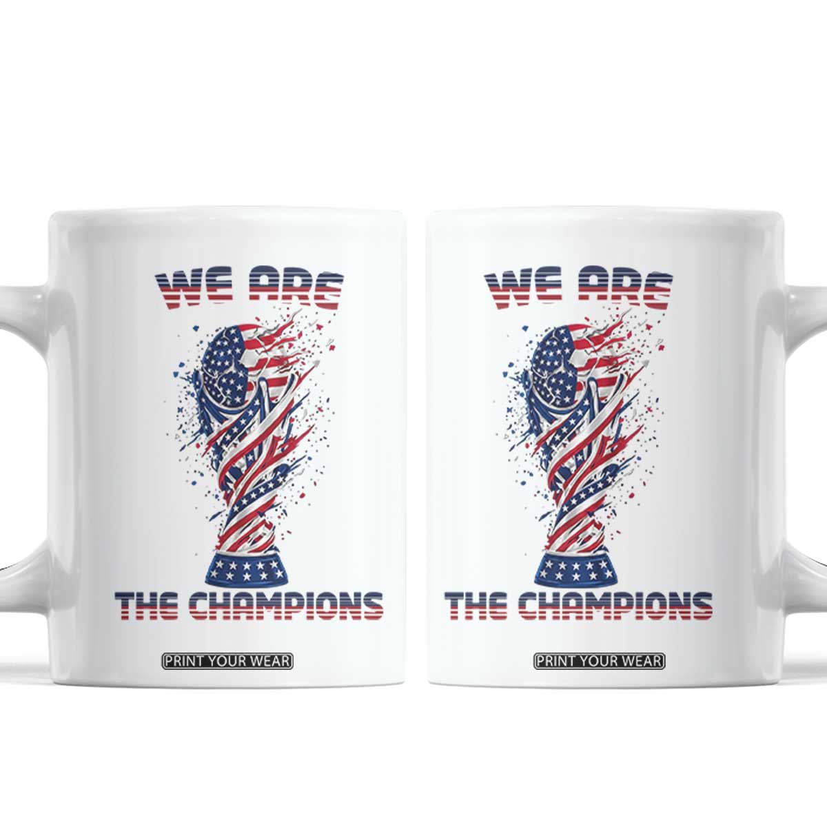 We Are Champions Coffee Mug USA Soccer Lover Gift TS12 White Print Your Wear