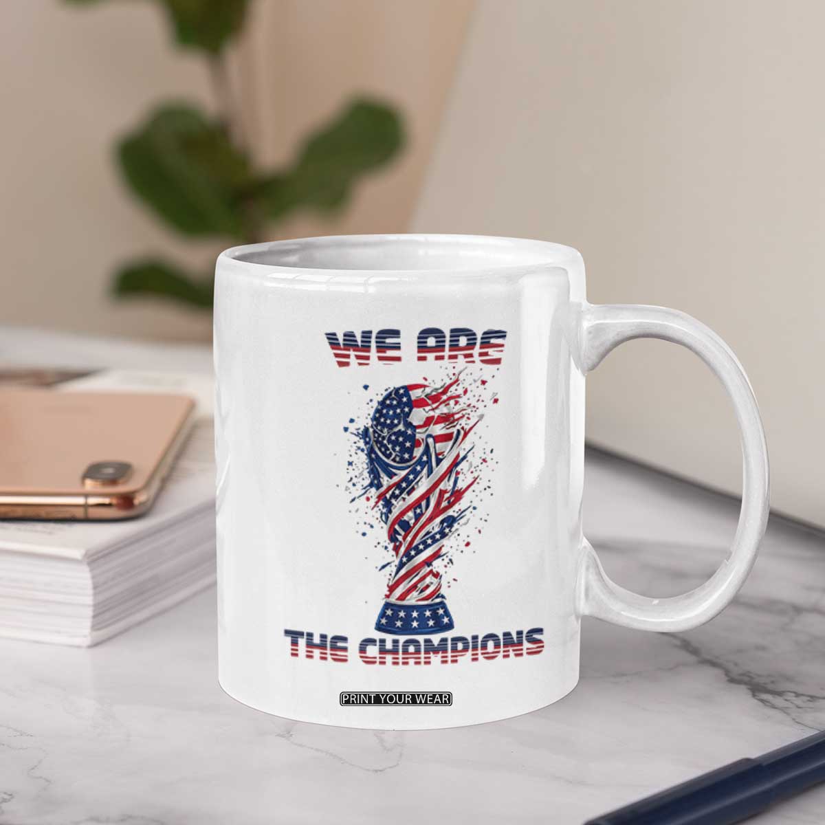 We Are Champions Coffee Mug USA Soccer Lover Gift TS12 Print Your Wear