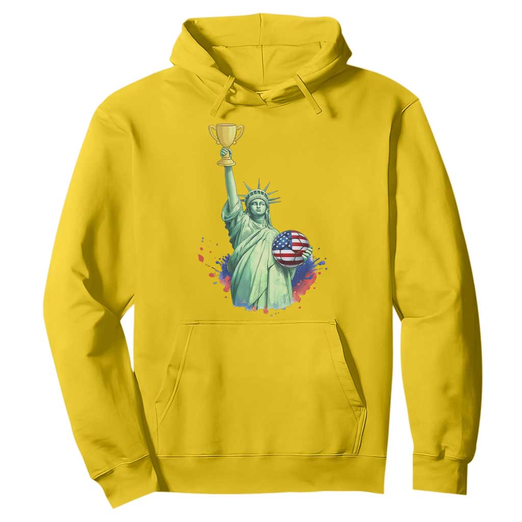 Statue Of Liberty Soccer Cup Hoodie USA Soccer Lover Gift TS12 Daisy Print Your Wear