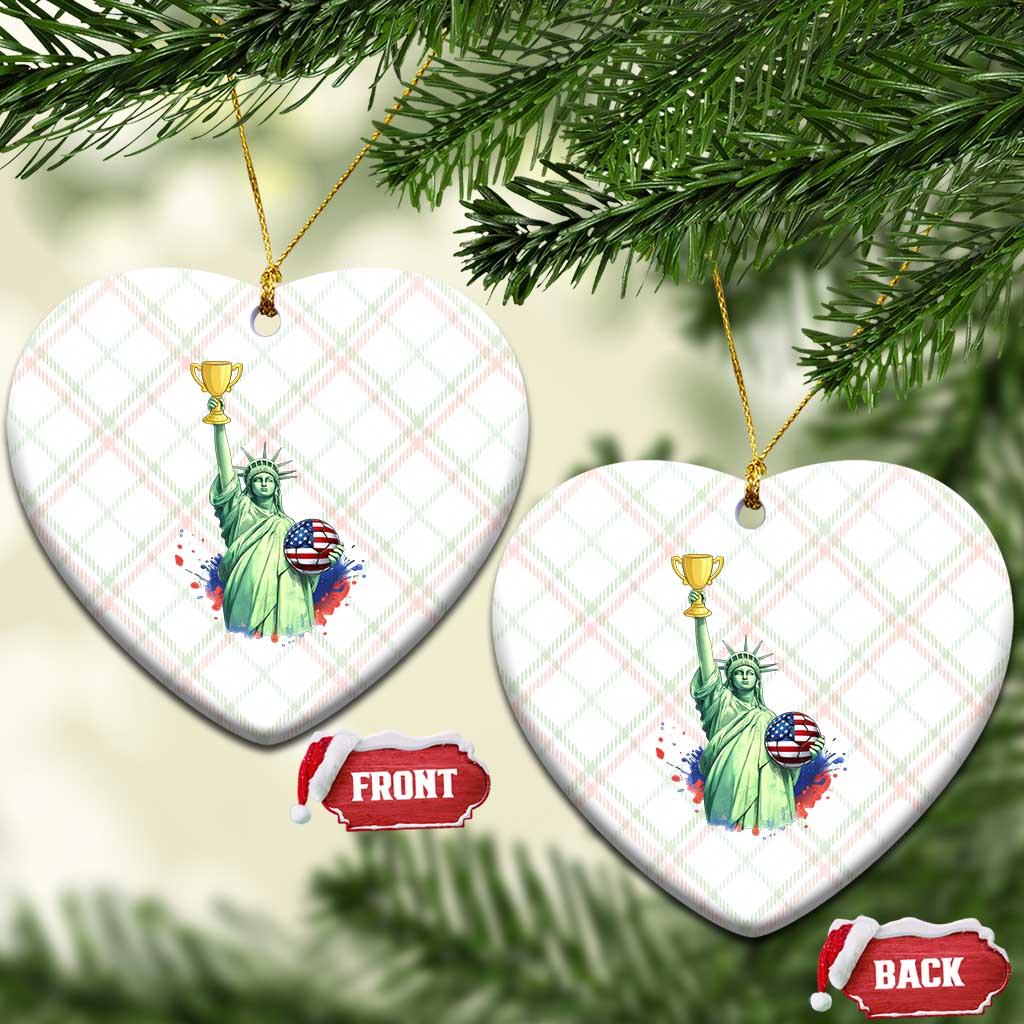 Statue Of Liberty Soccer Cup Ceramic Ornament USA Soccer Lover Gift TS12 Print Your Wear