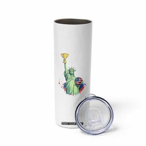 Statue Of Liberty Soccer Cup Skinny Tumbler USA Soccer Lover Gift TS12 Print Your Wear
