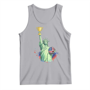 Statue Of Liberty Soccer Cup Tank Top USA Soccer Lover Gift TS12 Athletic Heather Print Your Wear