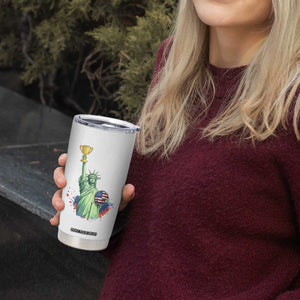 Statue Of Liberty Soccer Cup Tumbler Cup USA Soccer Lover Gift TS12 Print Your Wear