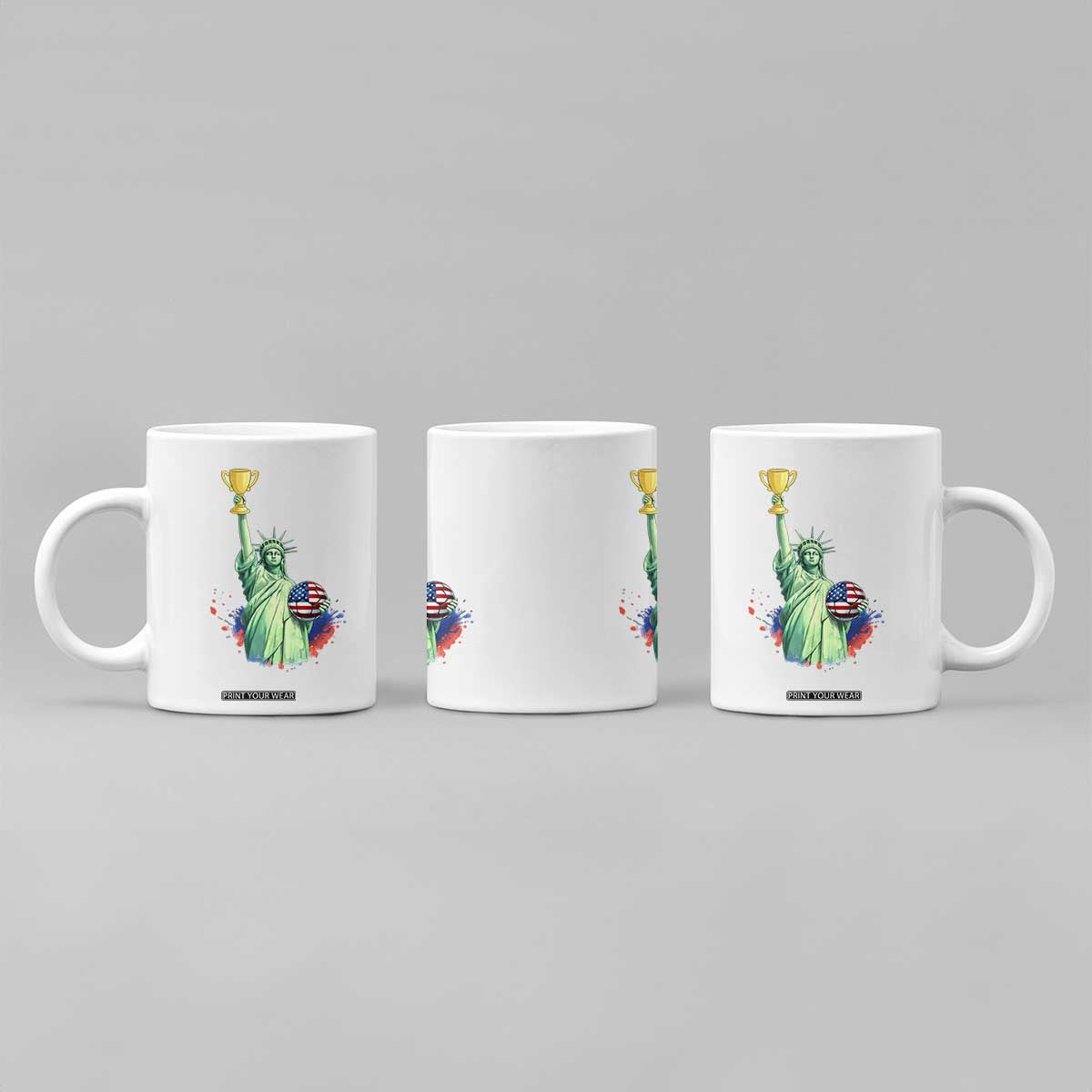 Statue Of Liberty Soccer Cup Coffee Mug USA Soccer Lover Gift TS12 Print Your Wear