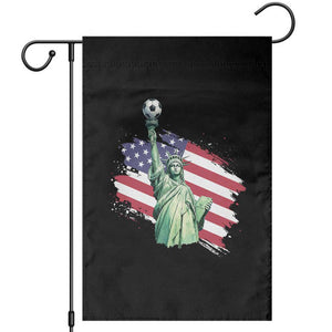 Statue Of Liberty Soccer Lover Garden Flag New Yorker Fan Gift TS12 Black Print Your Wear
