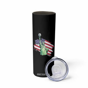 Statue Of Liberty Soccer Lover Skinny Tumbler New Yorker Fan Gift TS12 Print Your Wear