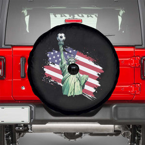 Statue Of Liberty Soccer Lover Spare Tire Cover New Yorker Fan Gift TS12 Black Print Your Wear