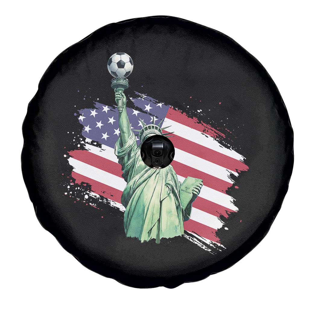 Statue Of Liberty Soccer Lover Spare Tire Cover New Yorker Fan Gift TS12 Print Your Wear