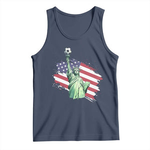 Statue Of Liberty Soccer Lover Tank Top New Yorker Fan Gift TS12 Navy Print Your Wear