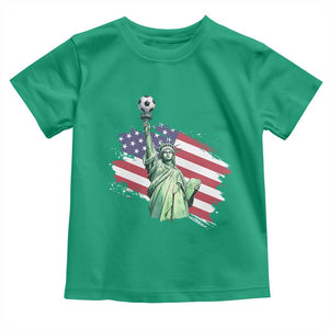 Statue Of Liberty Soccer Lover Toddler T Shirt New Yorker Fan Gift TS12 Irish Green Print Your Wear